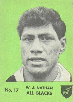 1968 Playtime Rugby Gum Famous Rugby Players - Green #17 Waka Nathan Front